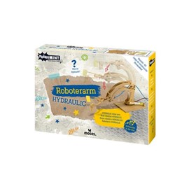 Bras robot hydraulique en bois