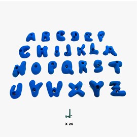 26 prises escalade enfant - alphabet