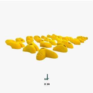 26 prises escalade enfant - alphabet