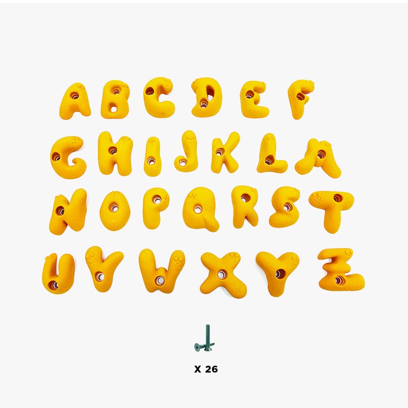 Osm'Ose - 26 prises escalade enfant - alphabet