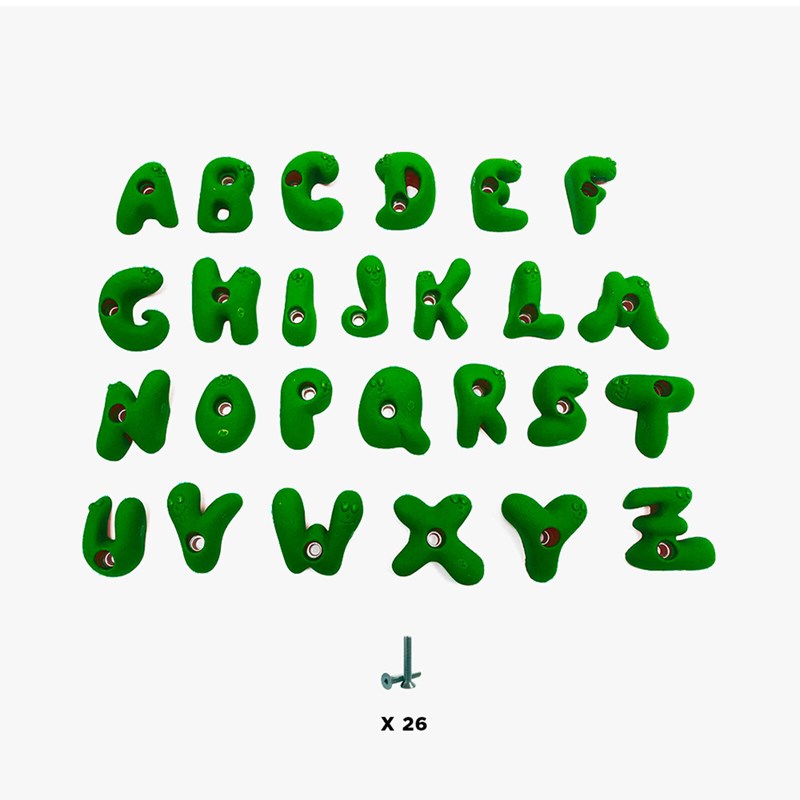 Osm'Ose - 26 prises escalade enfant - alphabet