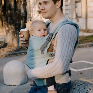 Porte bébé boba x sea mist