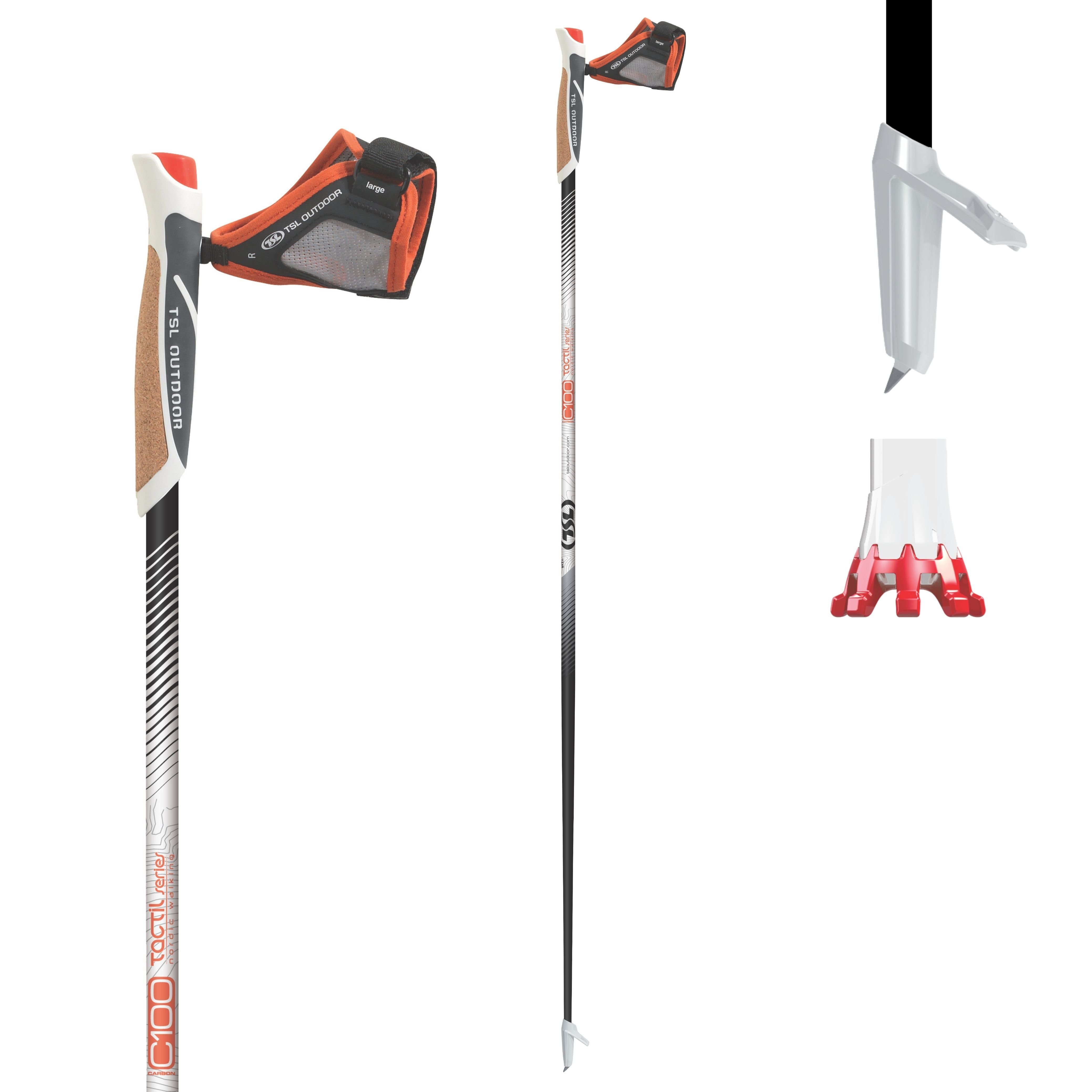 Bâtons De Marche Nordique Pliables 2 Pcs - Ultra-légers En Aluminium 6013, Réglables, Idéaux Randonnée - 8