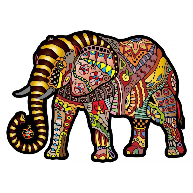HQ-Invento - Puzzle en bois elephant - taille m