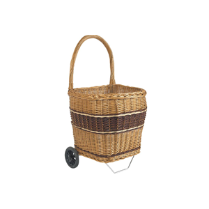 Chariot à bûches en osier 1