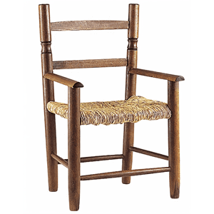 Fauteuil enfant en bois de hêtre marron