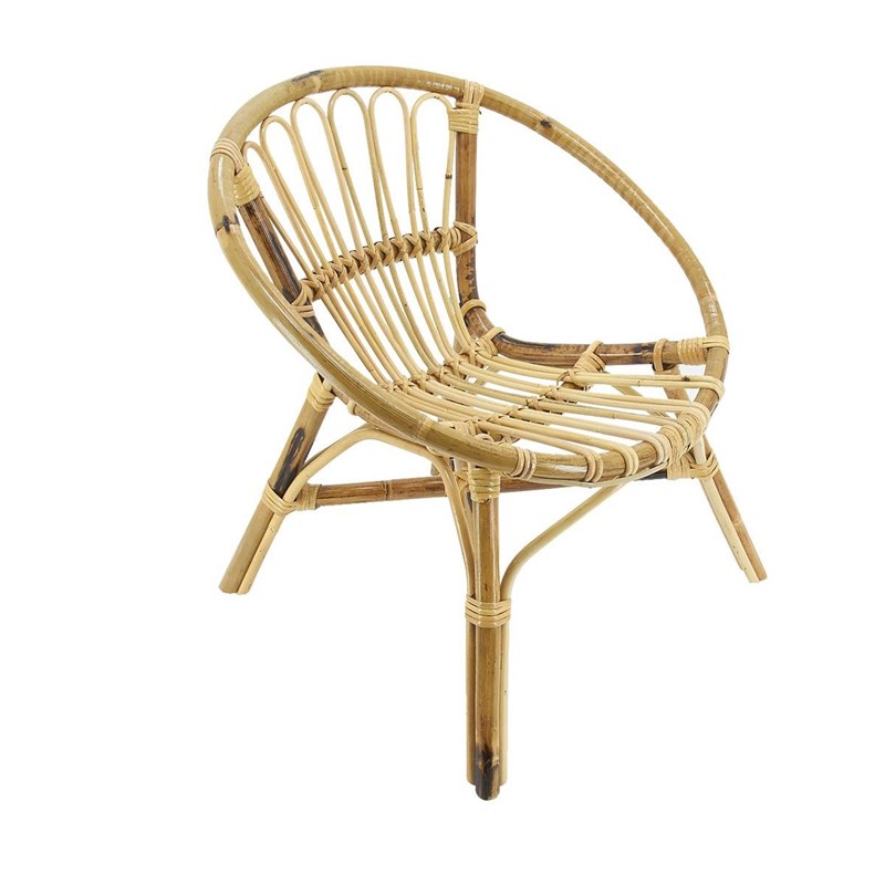 Aubry Gaspard - Fauteuil rond enfant en rotin lune