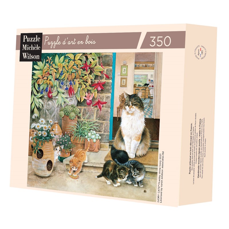 Puzzle Michèle Wilson - Agneatha et ses chatons d'ivory