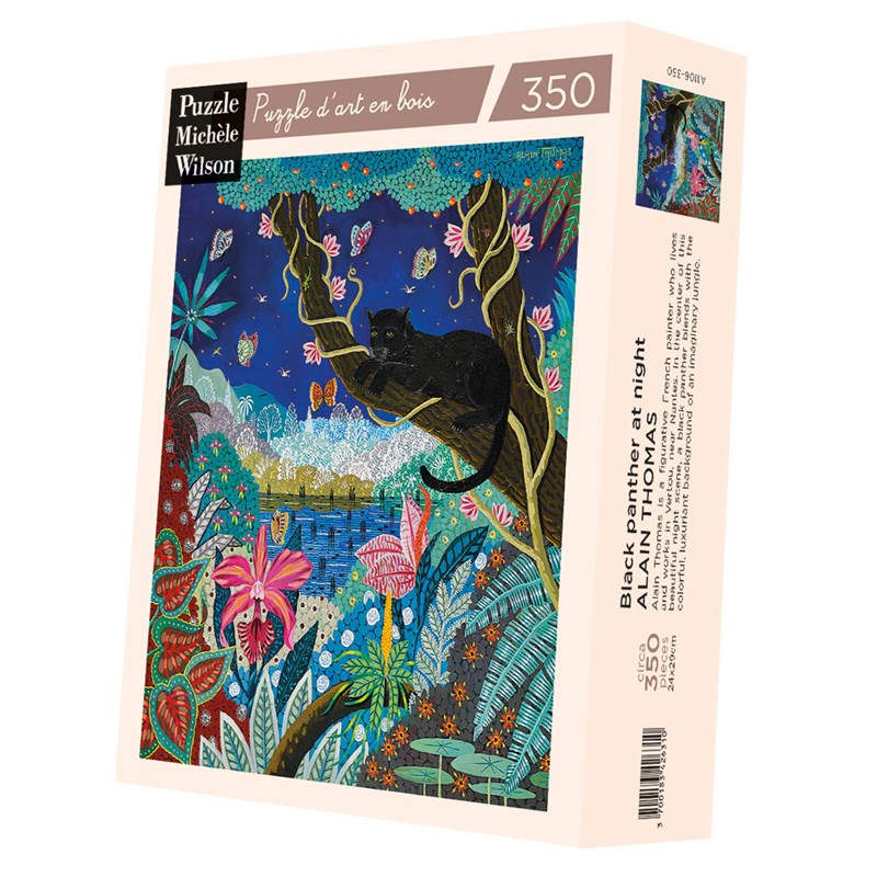 Puzzle Michèle Wilson - Panthère noire nocturne d'alain thomas