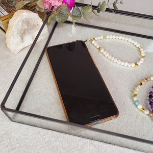 Bijoux de téléphone en perles naturelles