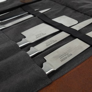 Trousse à couteaux chef charbon