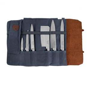 Trousse à couteaux chef bleu marine