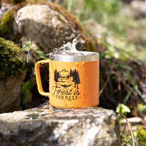 Mug isotherme beaver moutarde