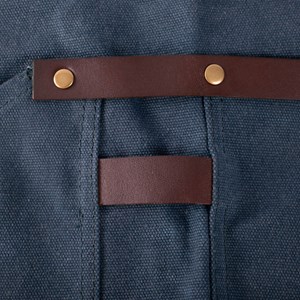 Tablier cuir homme n°547 bleu marine