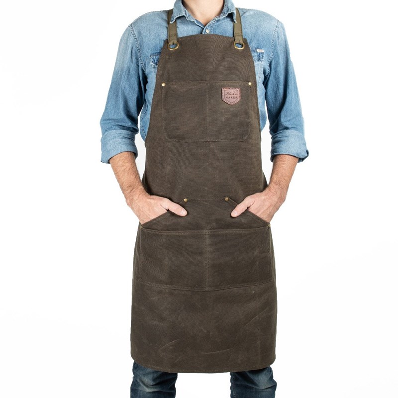 Alaskan Maker - Tablier vintage n°515 vert olive