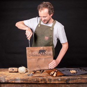 Tablier vintage n°515 vert olive