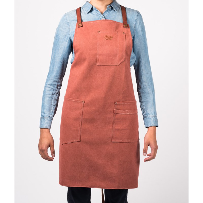 Alaskan Maker - Tablier en toile n°325 terre de sienne