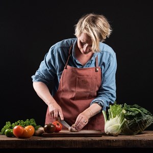 Tablier en toile n°325 terre de sienne