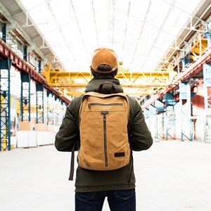 Sac à dos ordinateur denali moutarde