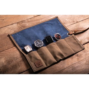 Etui à montres woodchuck havane