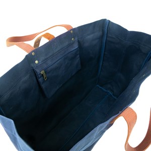 Sac cabas toile escapade bleu marine