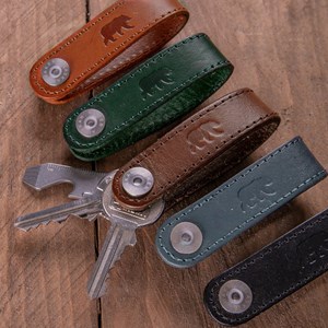 Porte clés loop marron