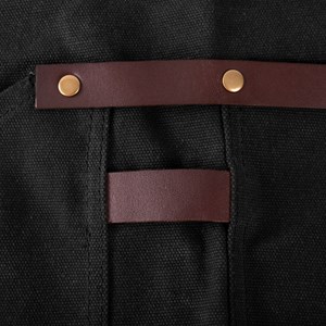 Tablier cuisine toile waxée n°547 noir