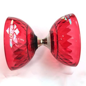 Diabolo rouge a roulement + baguettes