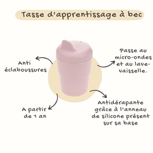 Tasse d'apprentissage rose