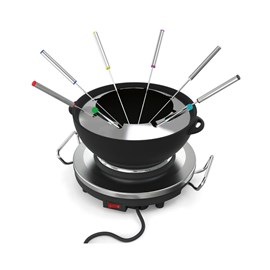 Fondue réchaud     riviera et bar inox et noir 1.2 litrel.