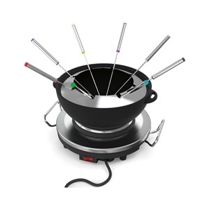 Fondue réchaud     riviera et bar inox et noir 1.2 litrel.