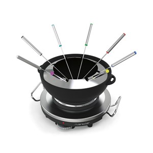 Fondue réchaud     riviera et bar inox et noir 1.2 litrel.