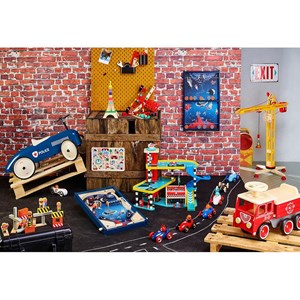 Flipper en bois de l'espace