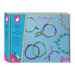 Coffret 7 bracelets brésiliens fluo à