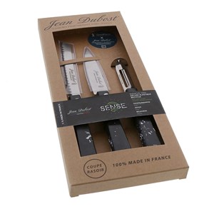 Set 3 pièces cuisine jean dubost manches en plastique recyclé sense black