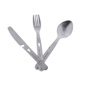 Set 3 pièces couverts outdoor inox