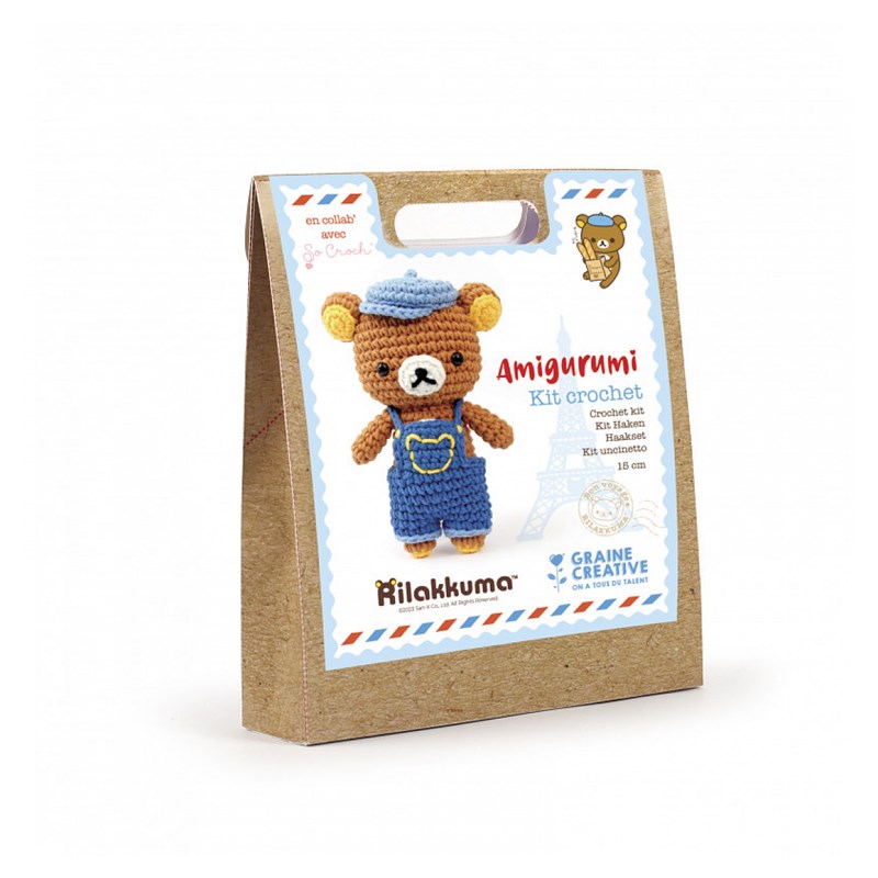 Kit amigurumi rilakkuma en salopette