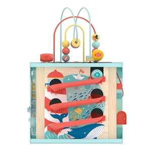 Grand cube d'activités interactif 5en1