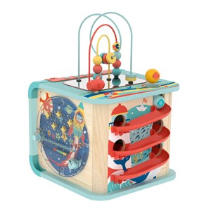 Grand cube d'activités interactif 5en1