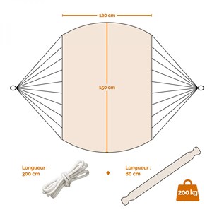 Chaise hamac suspendue