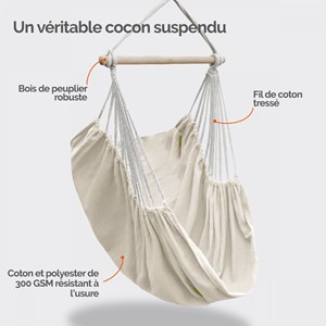 Chaise hamac suspendue