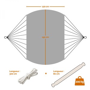 Chaise hamac suspendue