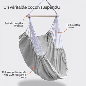 Chaise hamac suspendue
