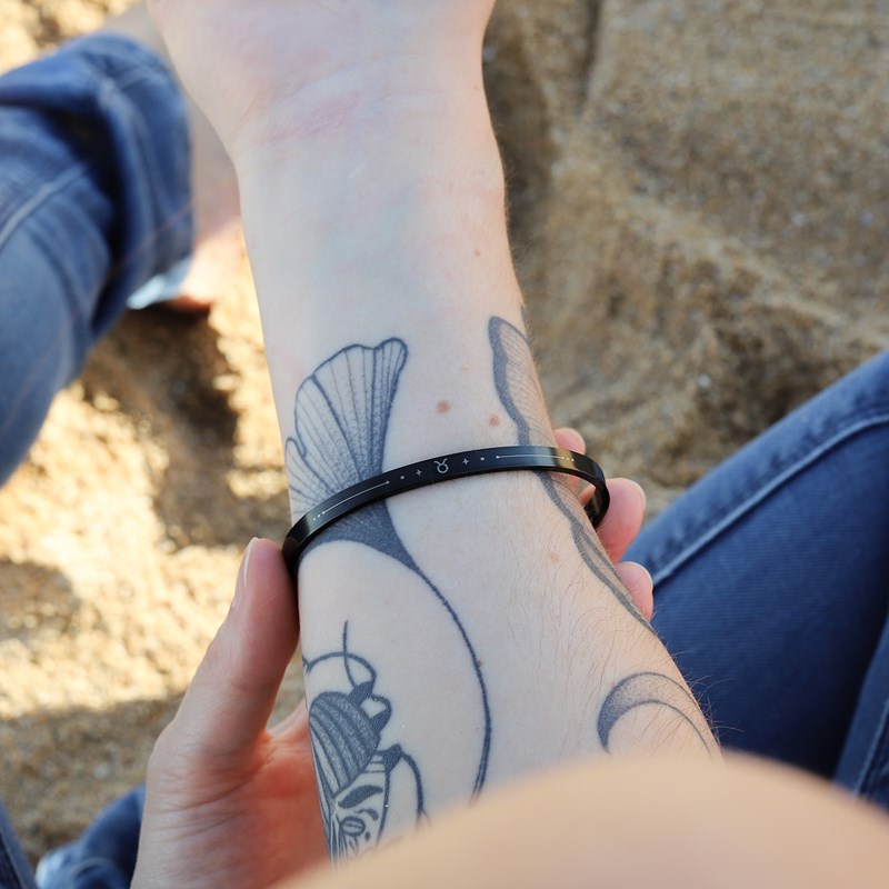 Monzémaré - Bracelet femme taureau jonc zodiaque