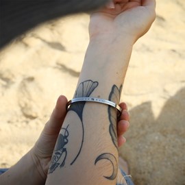 Bracelet femme vierge jonc zodiaque