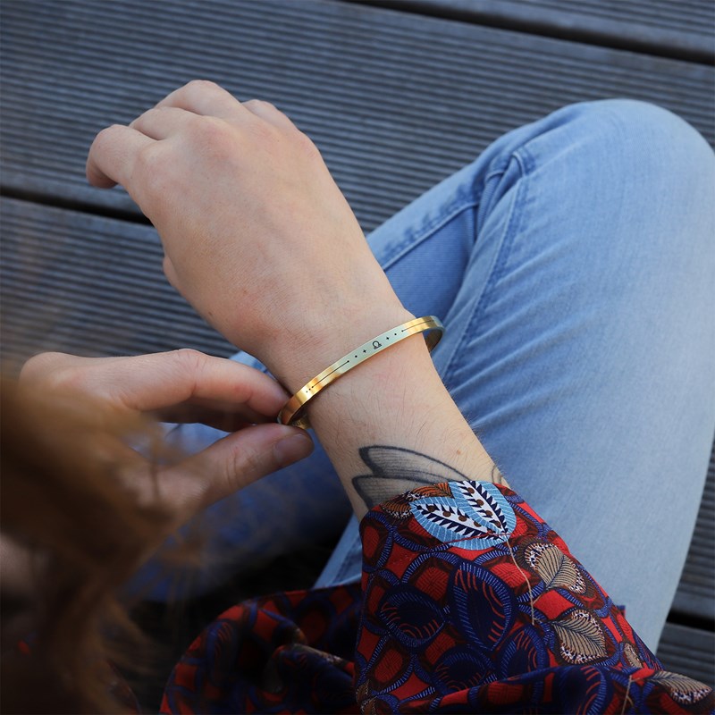 Monzémaré - Bracelet femme balance jonc zodiaque