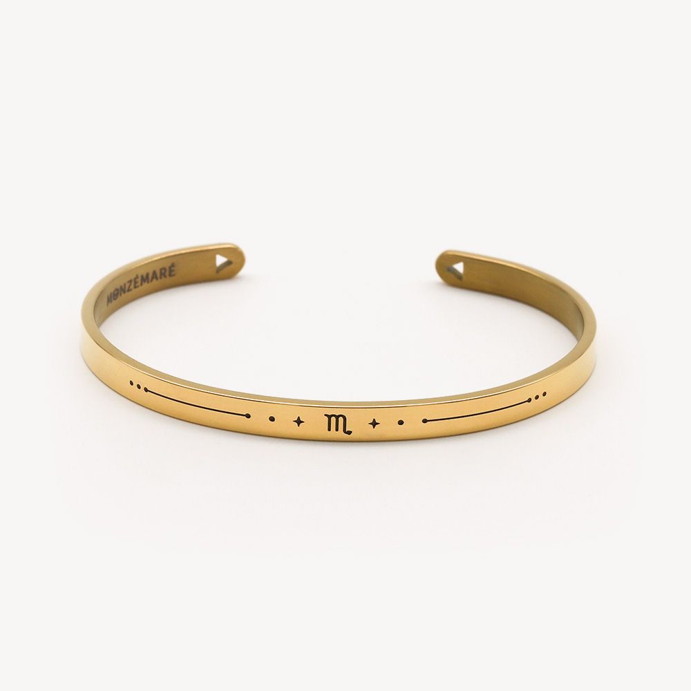 Bracelet femme scorpion jonc zodiaque