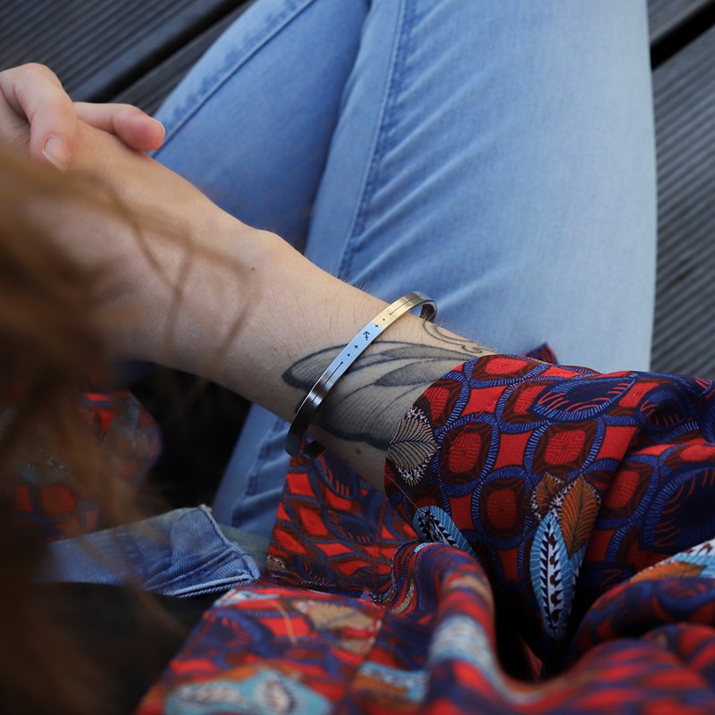 Monzémaré - Bracelet femme sagittaire jonc zodiaque