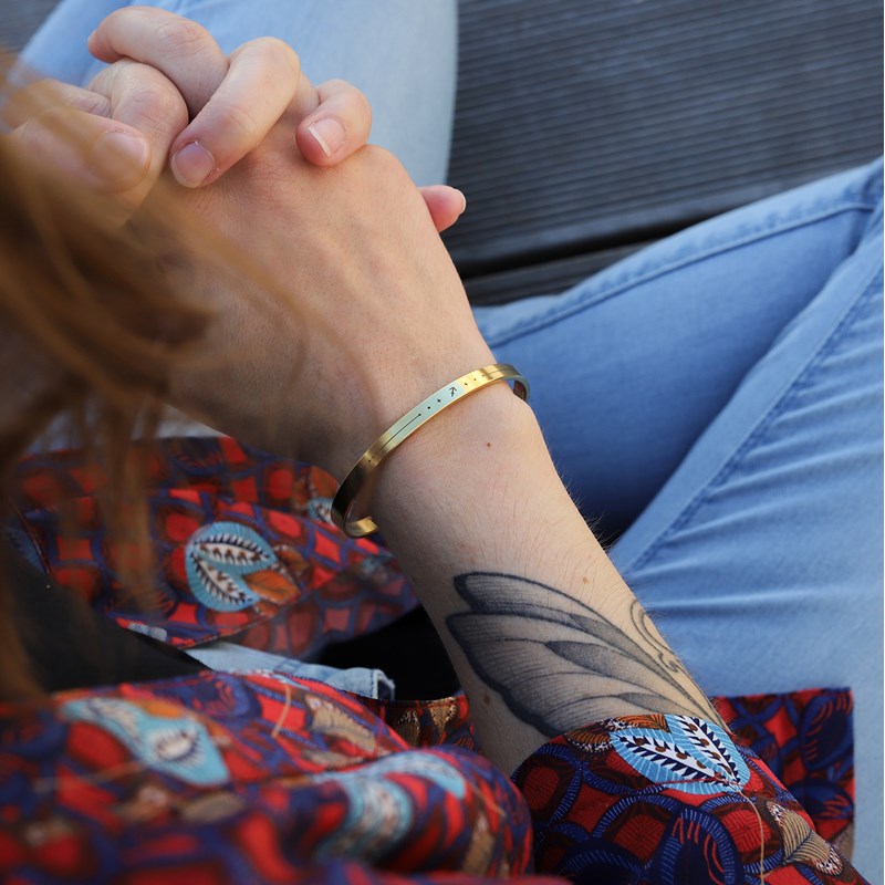 Monzémaré - Bracelet femme sagittaire jonc zodiaque