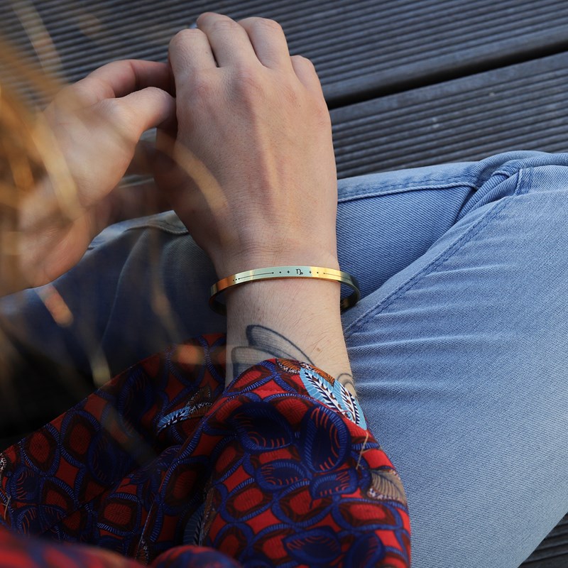 Monzémaré - Bracelet femme capricorne jonc zodiaque